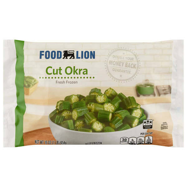 Vegetables, Vegan, & Vegetarian Food Lion Cut Okra Fresh Frozen Grade A Fancy Non GMO hero