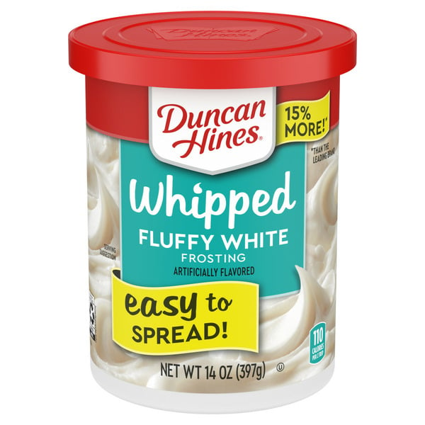 Baking Supplies & Decor Duncan Hines Whipped Fluffy White Frosting, Canned Frosting hero