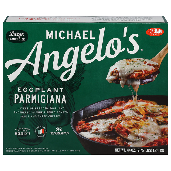 Frozen Meals Michael Angelo's Parmigiana, Eggplant, Large Family Size hero