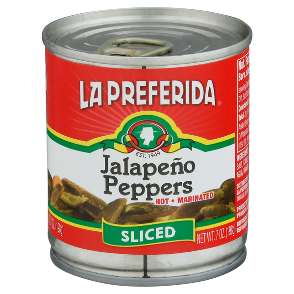 Canned & Jarred Vegetables La Preferida Jalapeno Peppers, Sliced, Hot, Marinated hero