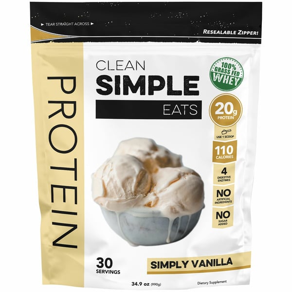 Clean Simple Eats Protein Powder Vanilla hero