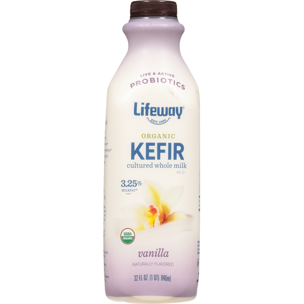 Milk Lifeway Kefir, Organic, Vanilla hero