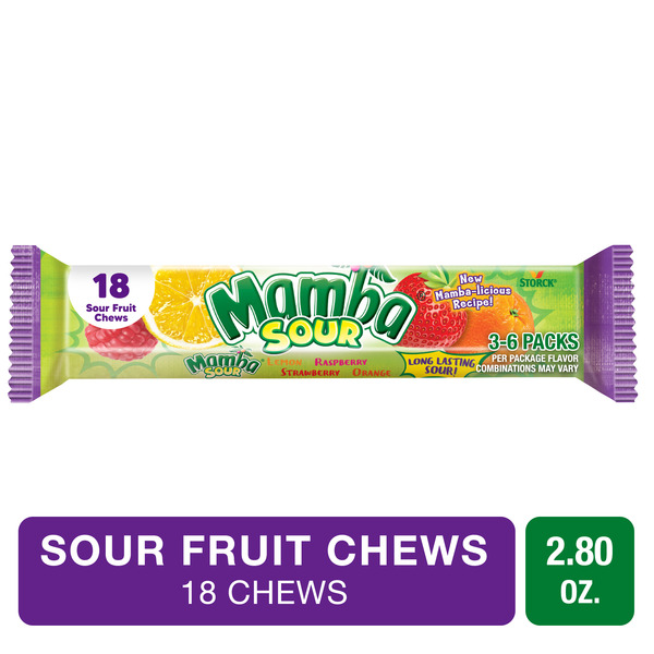 Candy & Chocolate Mamba Sour Fruit Chews Chewy Candy hero