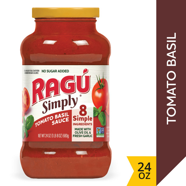 Condiments Ragu Simply Tomato Basil Pasta Sauce hero