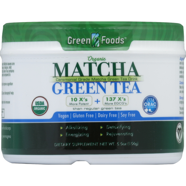 Tea Green Foods Green Tea, Matcha, Organic hero