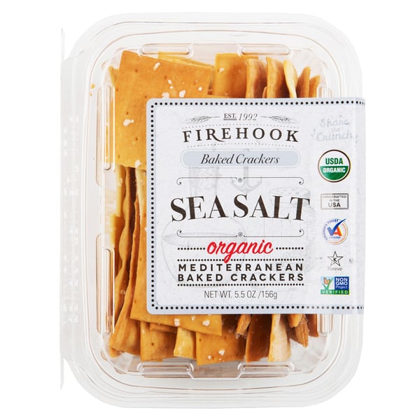 Crackers Firehook Sea Salt Organic Baked Crackers hero