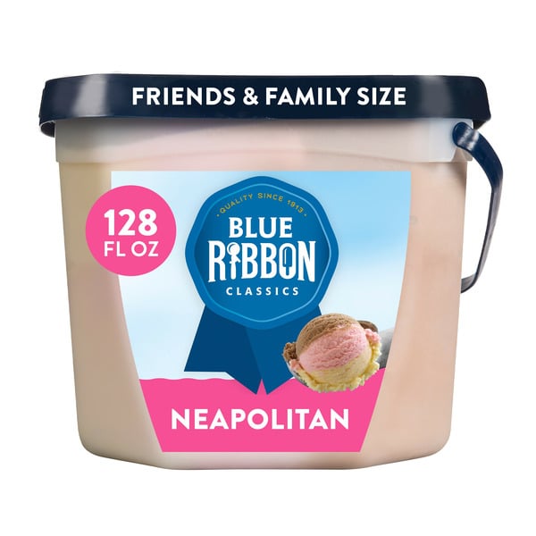 Ice Cream & Ice Blue Ribbon Classics Neapolitan Frozen Dessert hero