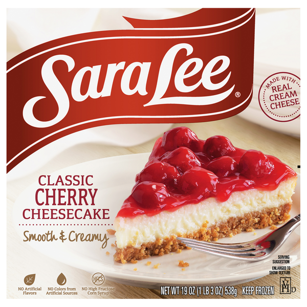 Frozen Dessert Sara Lee Cheesecake, Classic Cherry hero