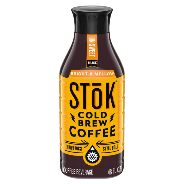 Coffee STōK Bright & Mellow Cold Brew Coffee, Black, Unsweetened, Light Roast hero