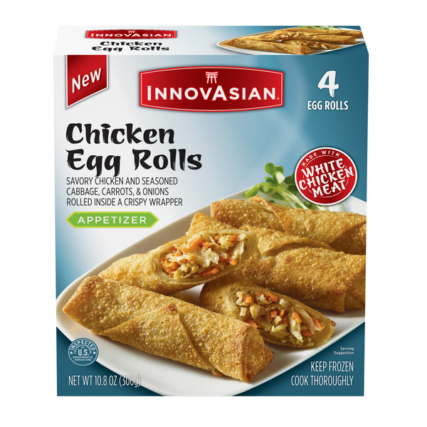 Frozen Appetizers & Sides InnovAsian Chicken Egg Rolls, Appetizer (Frozen) hero