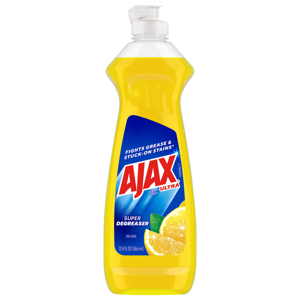 Dish Detergents Ajax Dish Liquid, Super Degreaser, Lemon Scent hero