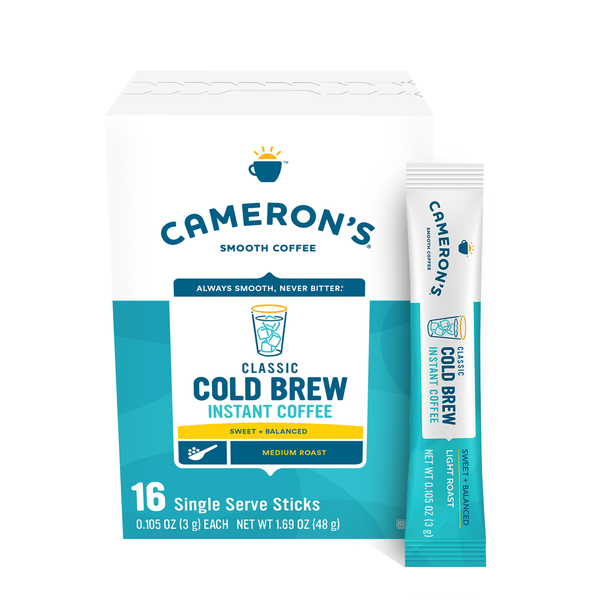 Cameron's Cold Brew Instant Single Serve Sticks, 16 count hero