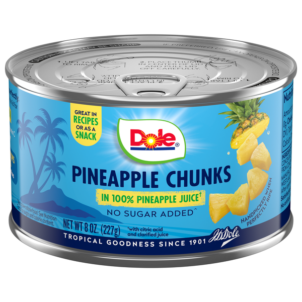 Canned Fruit & Applesauce Dole Pineapple Chunks hero