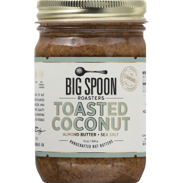 Spreads Big Spoon Roasters Toasted Coconut, Nut Butters, Almond Butter + Sea Salt hero