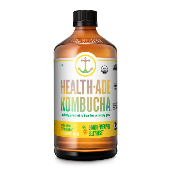 Kombucha Health-Ade Ginger Pineapple Belly Reset hero