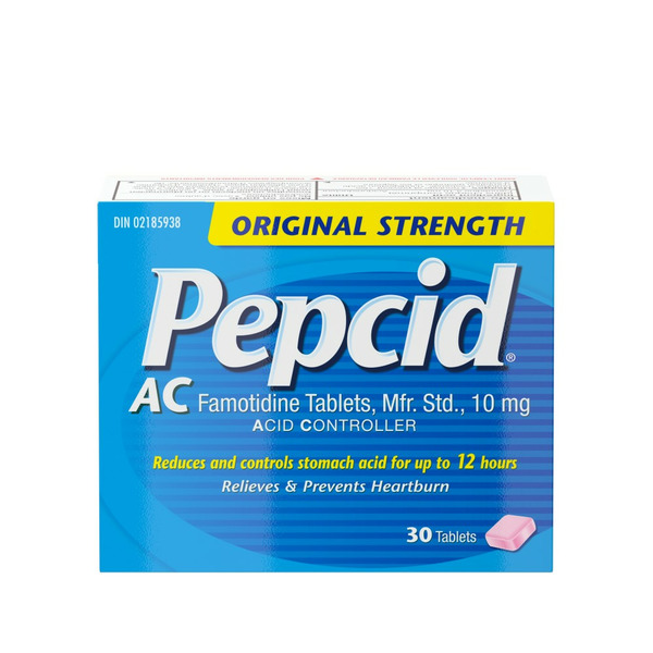 Digestive Health Pepcid Original Strength Acid Controller Famotidine Tablets hero