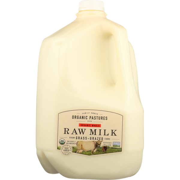 Milk Organic Pastures Organic Raw Whole Milk hero