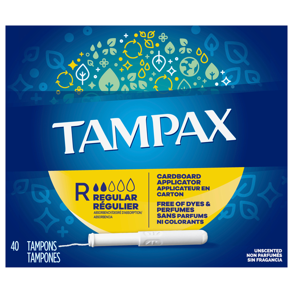 Feminine Care TAMPAX Cardboard Tampons Regular hero