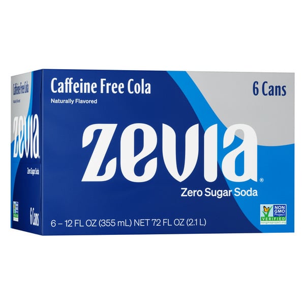 Soft Drinks Zevia Zero Sugar Caffeine Free Cola Soda hero