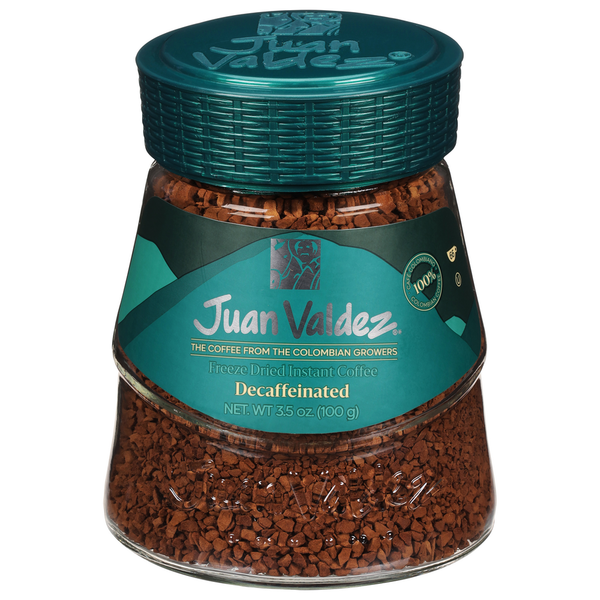 Coffee Juan Valdez Coffee, Instant, Freeze Dried, Decaffeinated hero