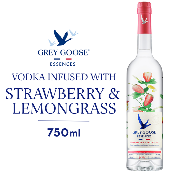 Spirits Grey Goose Essences Strawberry and Lemongrass Vodka with Natural Flavors hero