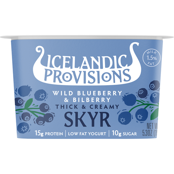 Yogurt/Kefir Icelandic Provisions Blueberry Bilberry Skyr hero