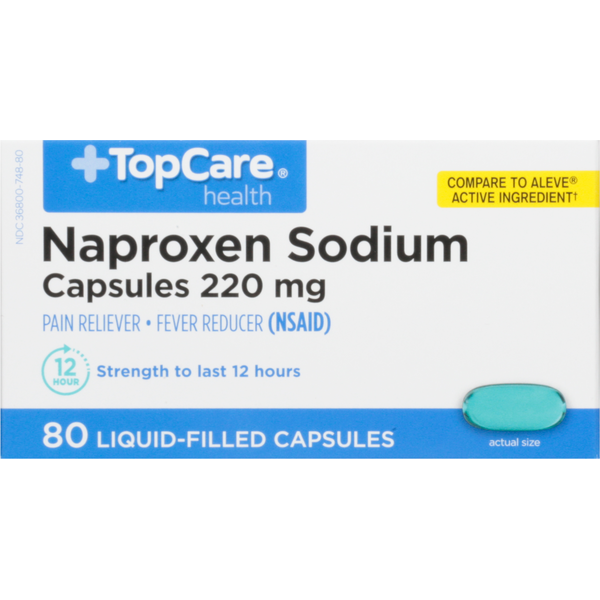 Muscles, Joints & Pain Relief TopCare Naproxen Sodium, 220 mg, Capsules hero