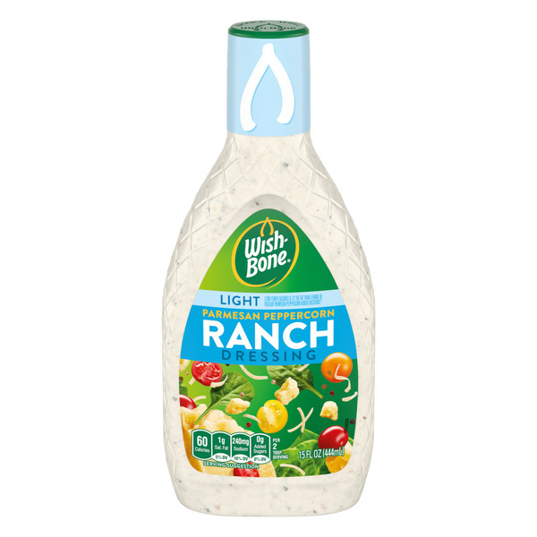 Salad Dressing & Toppings Wish-Bone Light Parmesan Peppercorn Ranch Salad Dressing hero