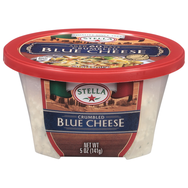 Packaged Cheese Stella Blue Cheese, Crumbled hero