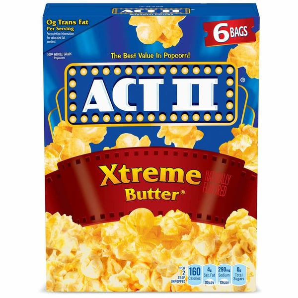 Popcorn & Jerky Act II Xtreme Butter Microwave Popcorn hero