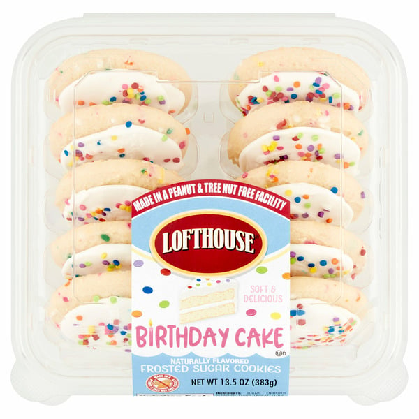 Cookies & Cakes Lofthouse Birthday Cake Frosted Sugar Cookies hero