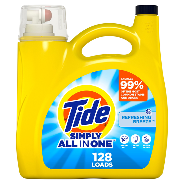 Laundry Tide Simply Liquid Laundry Detergent, Refreshing Breeze hero