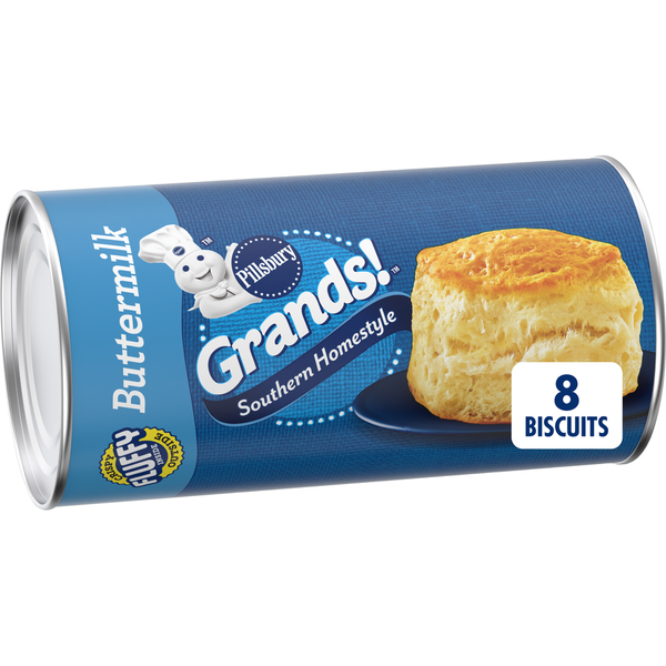 Doughs, Gelatins & Bake Mixes Pillsbury Grands! Southern Homestyle Buttermilk Refrigerated Biscuit Dough hero