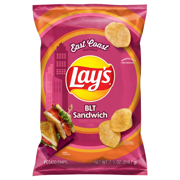 Chips & Pretzels Lay's Potato Chips, BLT Sandwich hero