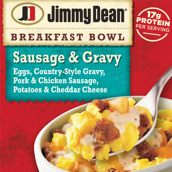 Frozen Breakfast Jimmy Dean Sausage & Gravy Breakfast Bowl hero