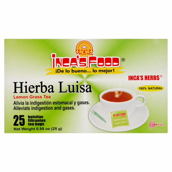 Latino Foods Inca's Food Inca's Herbs Lemon Grass Tea Bags hero