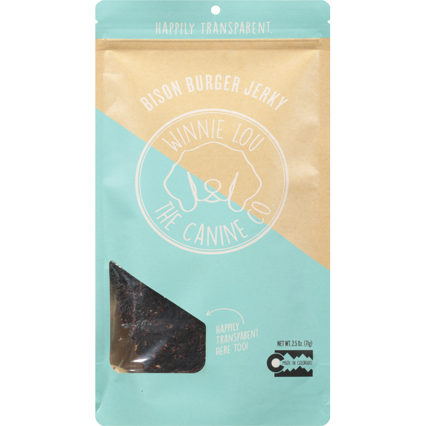 Dog Food & Care Winnie Lou Dog Food, Bison Burger Jerky hero