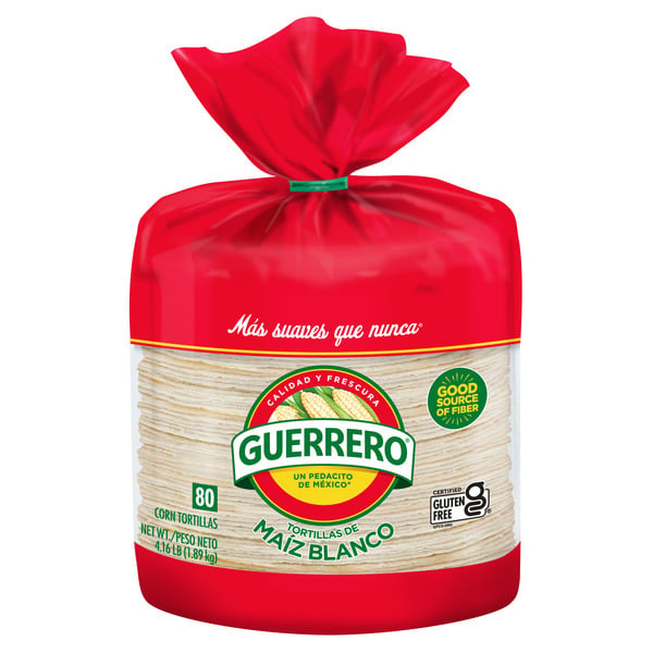 Mexican/Hispanic/Latino Foods Guerrero White Corn/De Maiz Blanco Tortillas hero