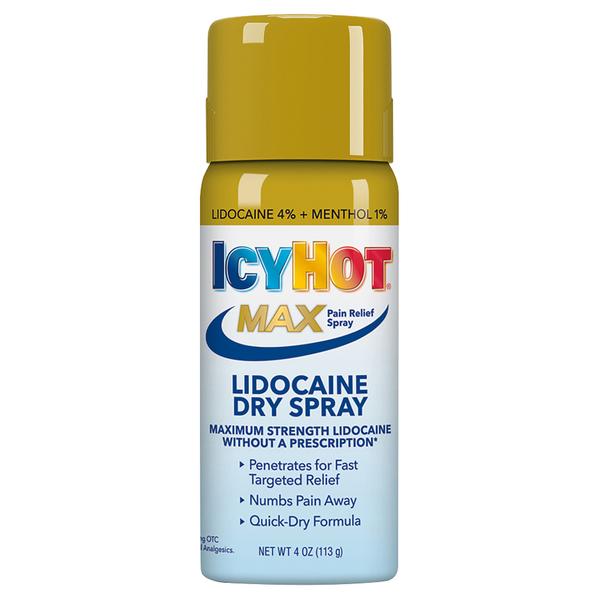 Pain Relief Icy Hot Pain Relief Spray, Lidocaine, Dry hero