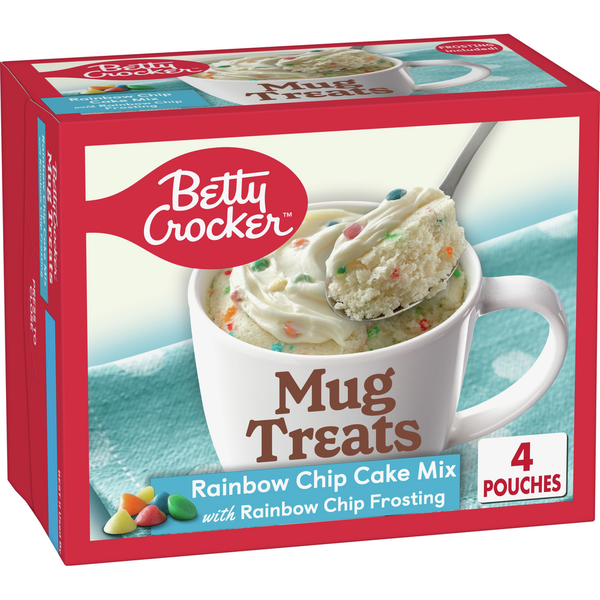 Doughs, Gelatins & Bake Mixes Betty Crocker Mug Treats, Rainbow Chip Cake, hero