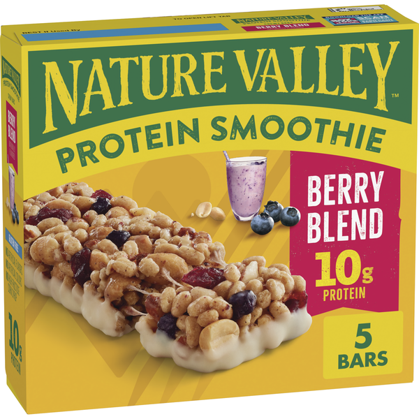 Nature Valley Protein Smoothie Berry Blend Snack Bars hero