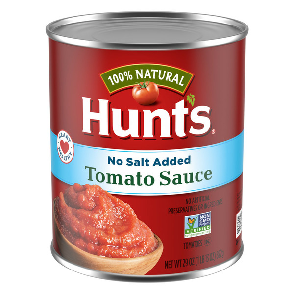 Canned & Jarred Vegetables Hunt's Tomato Sauce No Salt Added hero