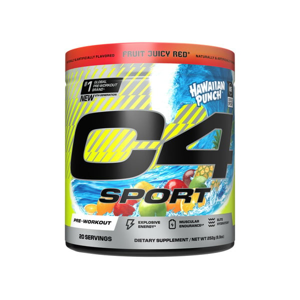 C4 Energy C4 Sport Pre Workout, Hawaiian Punch Fruit Juicy Red hero