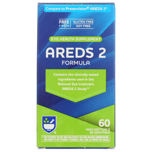 Vitamins & Supplements Rite Aid Pharmacy Areds2 Soft Gel 60 Count hero