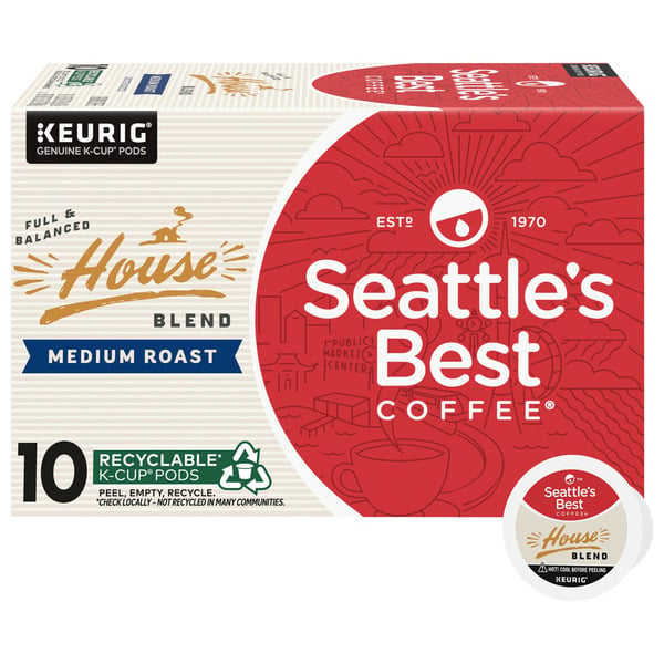 Coffee Seattle's Best Coffee House Blend Medium Roast K-Cup Coffee hero