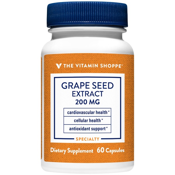 Antioxidants The Vitamin Shoppe Grape Seed Extract Antioxidant - 200 MG (60 Capsules) hero