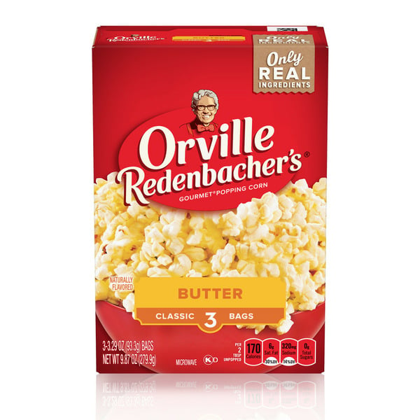 Popcorn Orville Redenbacher's Butter Microwave Popcorn hero