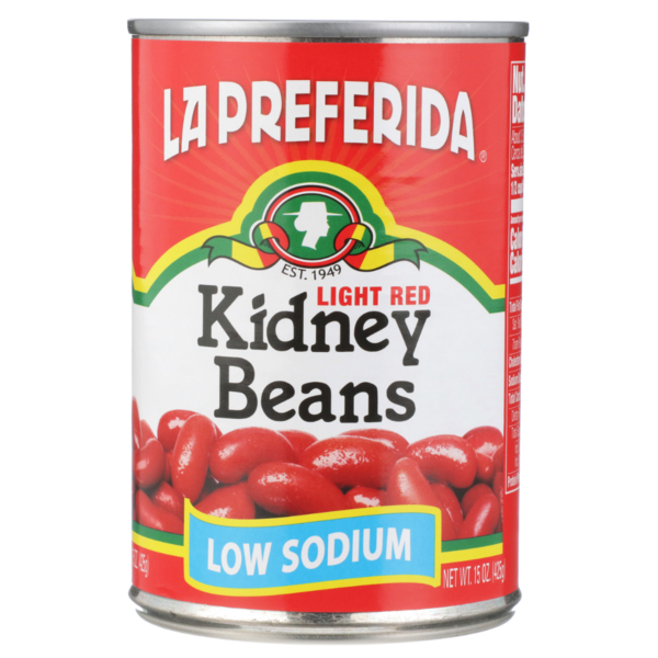 Canned Meals & Beans La Preferida Low Sodium Kidney Beans, Frijoles Colorados Bajo en Sodio hero