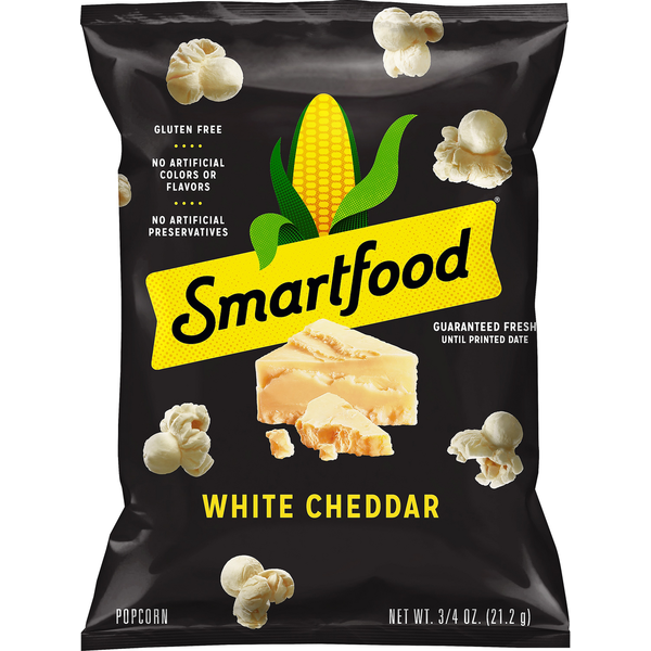 Popcorn & Jerky Smartfood Popcorn, Gluten Free, White Cheddar hero