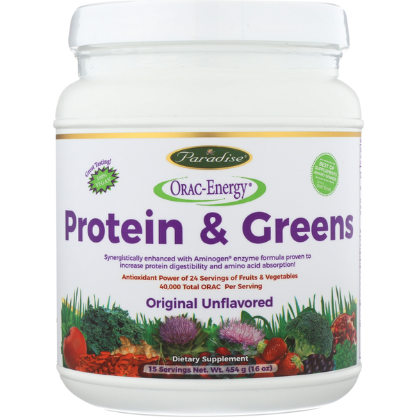 Miscellaneous Supplements Paradise Herbs Orac Energy Protein & Greens Powder hero